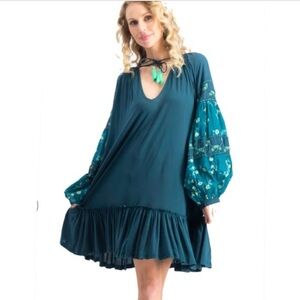 ⭐️NWT Free People Mix It Up Embroidered Beaded Tunic⭐️